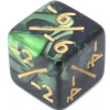 Tout Pour le Jeu Dé modificateur négatif -1 à -6 noir et vert nacré