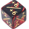 Tout Pour le Jeu Dé modificateur positif noir et rouge +1 à +6