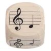 Tout Pour le Jeu Dé Musique 30 mm notes sur la portée