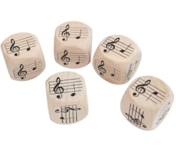Tout Pour le Jeu Dé Musique 30 mm notes sur la portée