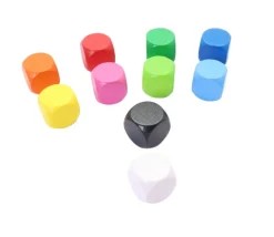 Tout Pour le Jeu Dé neutre BLANC 16 mm en bois hêtre sans marquage à l'unité