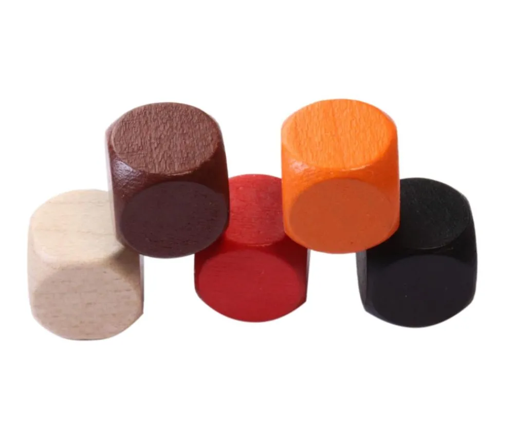 Tout Pour le Jeu Dé neutre en bois 12 mm naturel ou coloré pour jeu