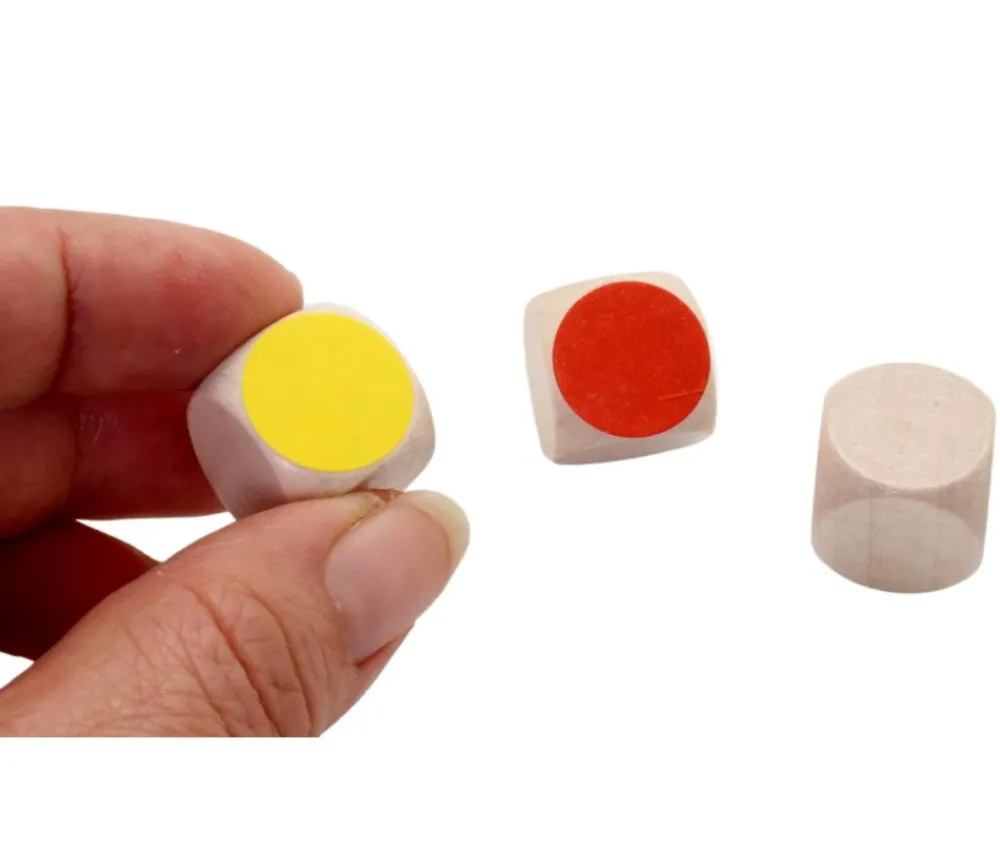 Tout Pour le Jeu Dé neutre naturel 16 mm en bois sans marquage hêtre à l'unité