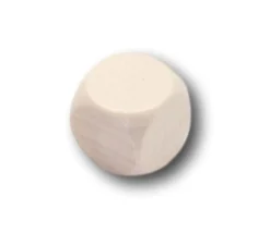 Tout Pour le Jeu Dé neutre naturel 16 mm en bois sans marquage hêtre à l'unité
