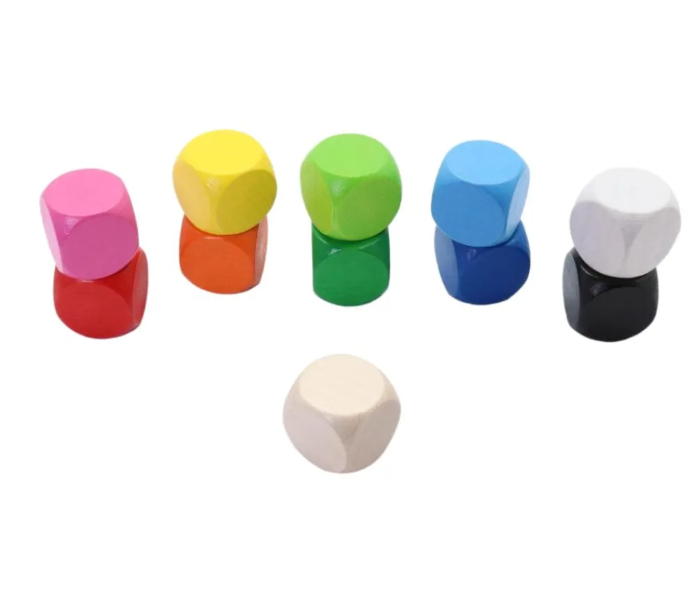 Tout Pour le Jeu Dé neutre naturel 16 mm en bois sans marquage hêtre à l'unité