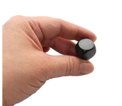Tout Pour le Jeu Dé neutre noir 16 mm en bois hêtre sans marquage à l'unité