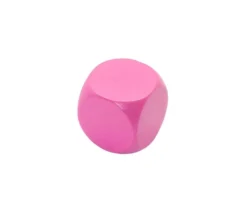 Tout Pour le Jeu Dé neutre rose 16 mm en bois hêtre sans marquage à l'unité