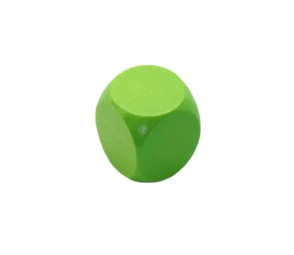 Tout Pour le Jeu Dé neutre vert clair 16 mm en bois hêtre sans marquage à l'unité