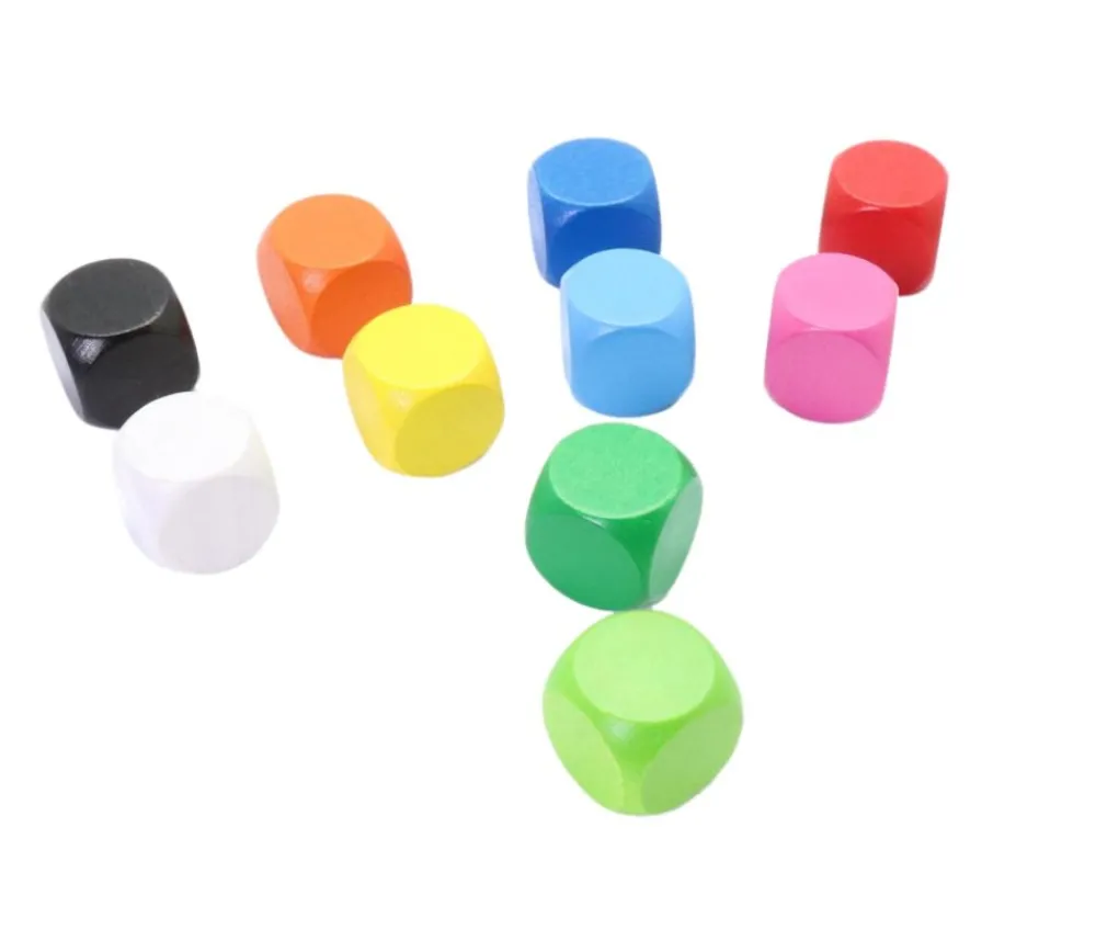 Tout Pour le Jeu Dé neutre vert clair 16 mm en bois hêtre sans marquage à l'unité