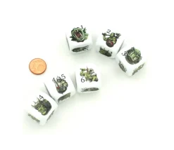 Tout Pour le Jeu Dé ORC en couleur 6 faces de 1 à 6 en 22 mm