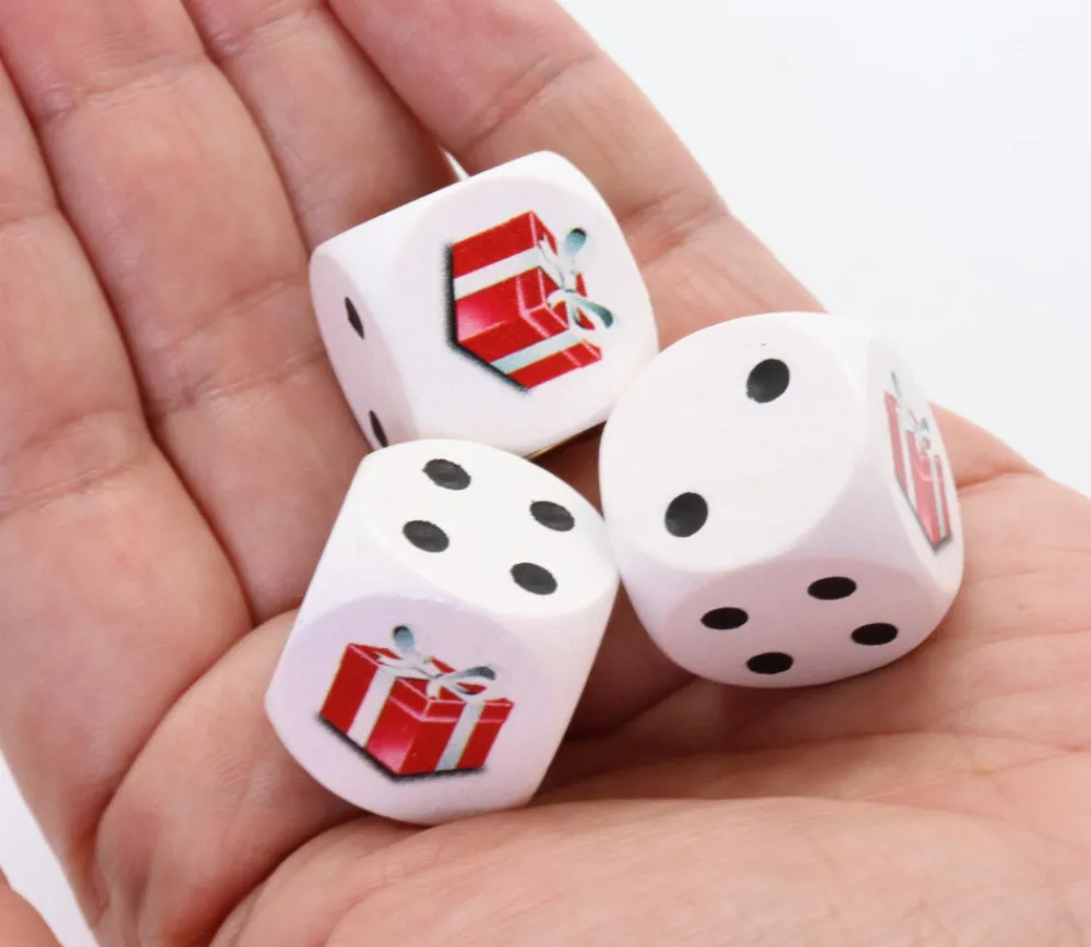 Tout Pour le Jeu Dé paquet cadeau 2 cm en bois
