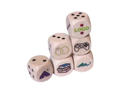 Tout Pour le Jeu Dé personnalisé 16 mm en bois neutre : 1 face avec votre image