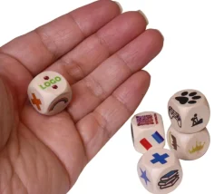Tout Pour le Jeu Dé personnalisé 16 mm en bois : 6 faces personnalisées avec vos images
