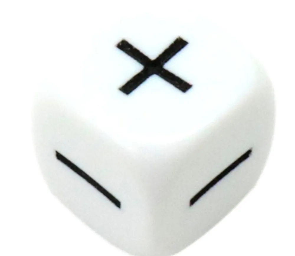 Tout Pour le Jeu Dé plus et moins + - en 16 mm