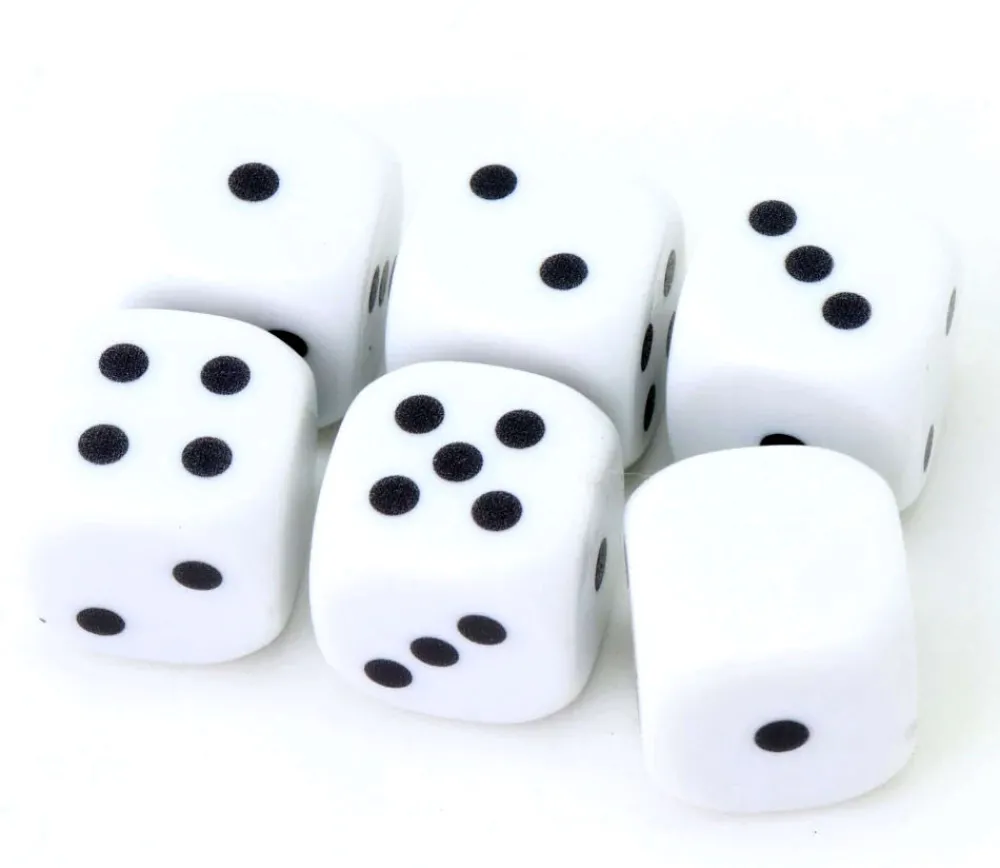 Tout Pour le Jeu Dé points 1 2 3 4 5 et neutre en 18 mm