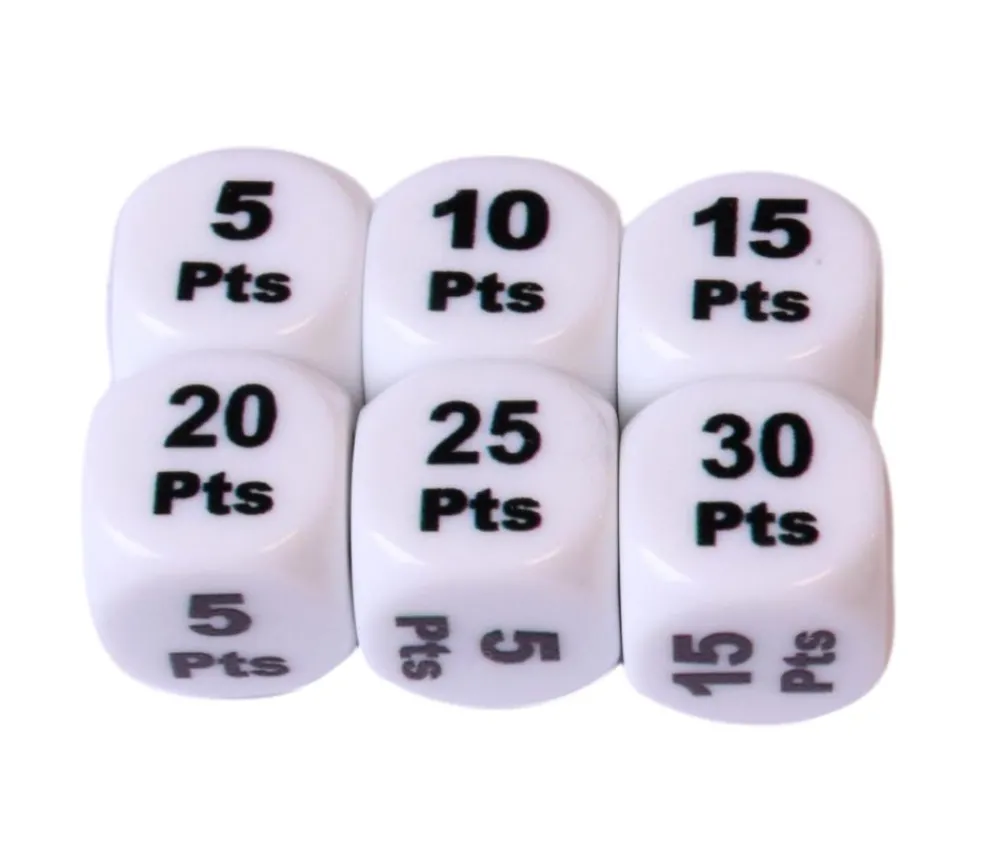 Tout Pour le Jeu Dé points gagnants 16 mm +5 à +30