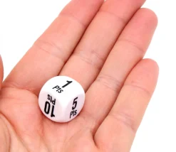 Tout Pour le Jeu Dé points gagnants 16 mm 1 2 5 10 25 pts