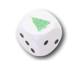 Tout Pour le Jeu Dé sapin de Noël spécial fête 2 cm en bois