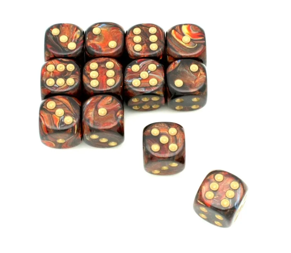 Tout Pour le Jeu Dé scarabée cuivré noir 16 mm