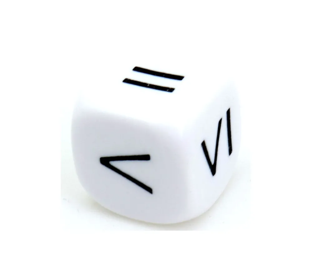 Tout Pour le Jeu Dé signe comparaison égal différent plus grand et plus petit