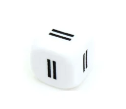 Tout Pour le Jeu Dé signe égal blanc 16 mm