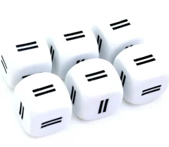 Tout Pour le Jeu Dé signe égal blanc 16 mm