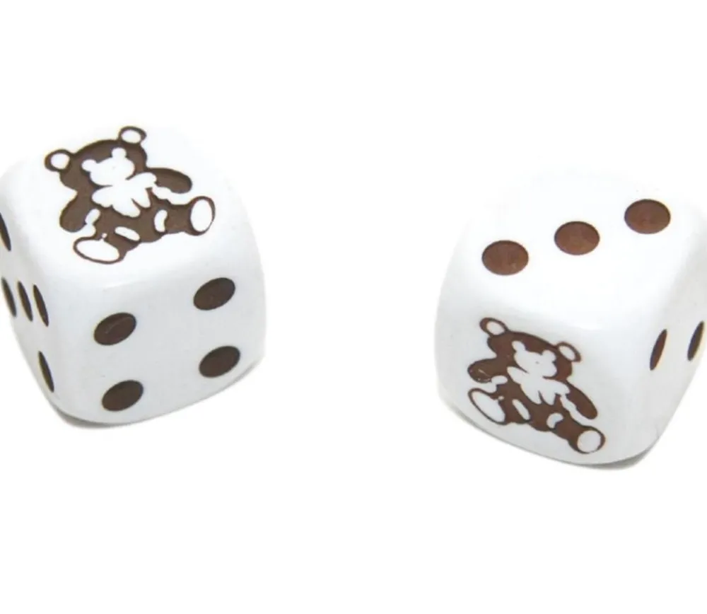 Tout Pour le Jeu Dé spécial ours marron 2345 taille 16 mm