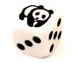 Tout Pour le Jeu Dé spécial PANDA points de 1 à 5 taille 16 mm
