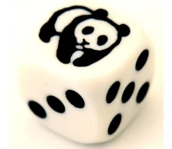 Tout Pour le Jeu Dé spécial PANDA points de 1 à 5 taille 16 mm