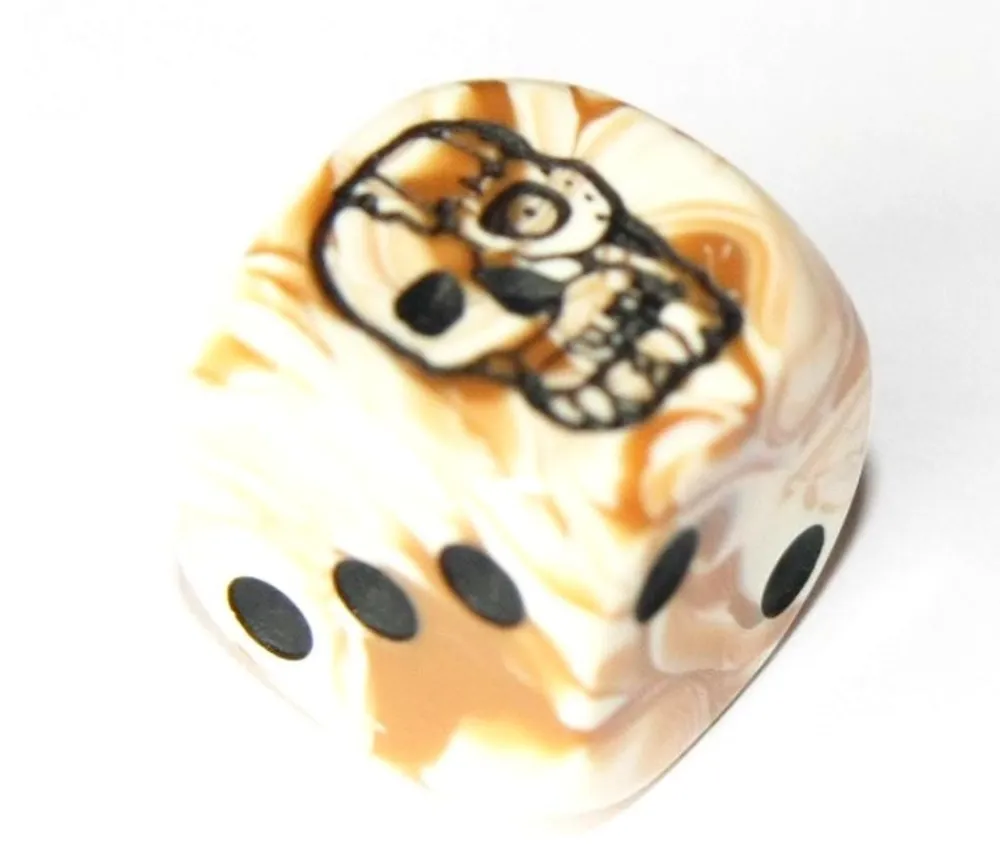 Tout Pour le Jeu Dé squelette tête mort effet os