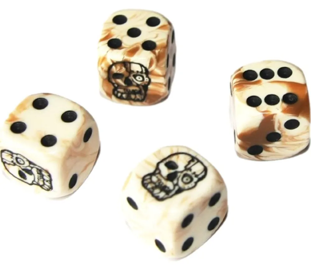 Tout Pour le Jeu Dé squelette tête mort effet os