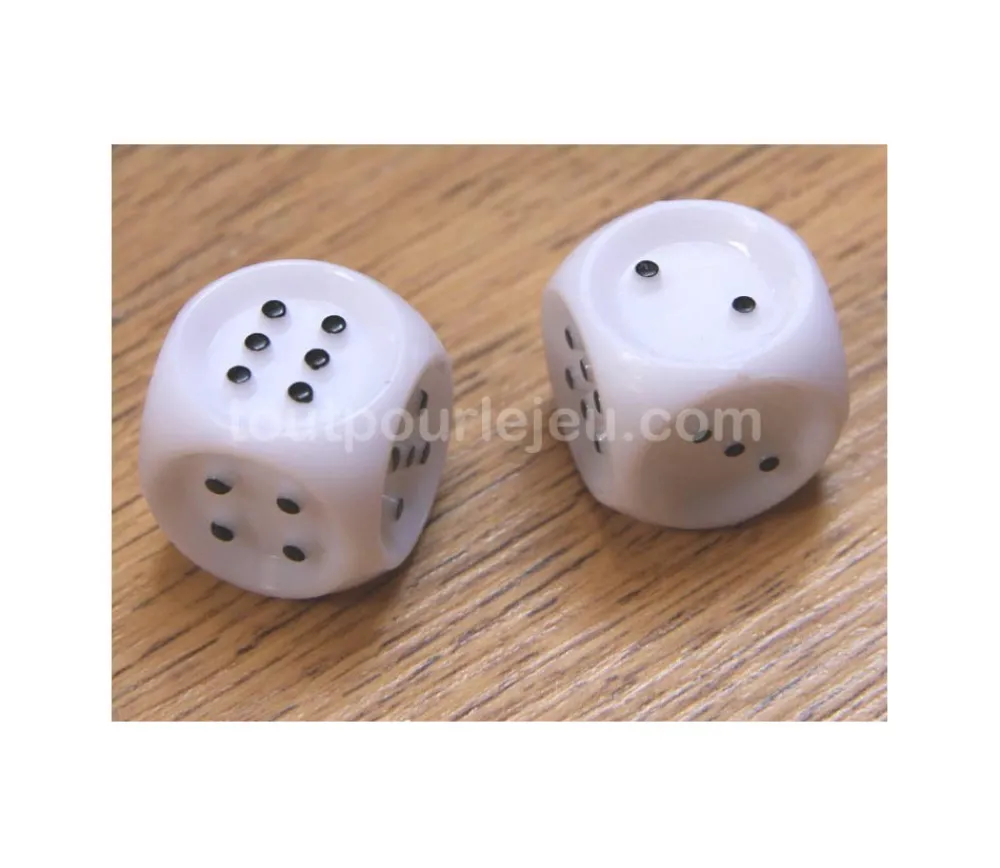 Tout Pour le Jeu Dé tactile braille pour malvoyant pour jeu de 1 à 6 - 20 mm