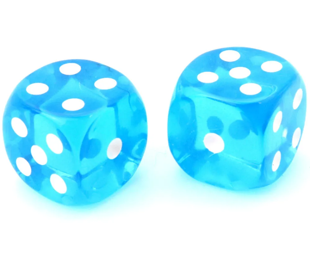 Tout Pour le Jeu Dé translucide BLEU 16 mm