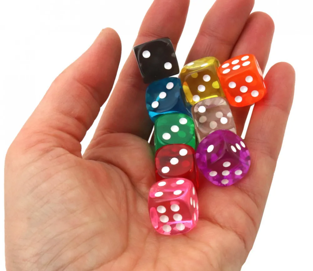 Tout Pour le Jeu Dé translucide BLEU 16 mm