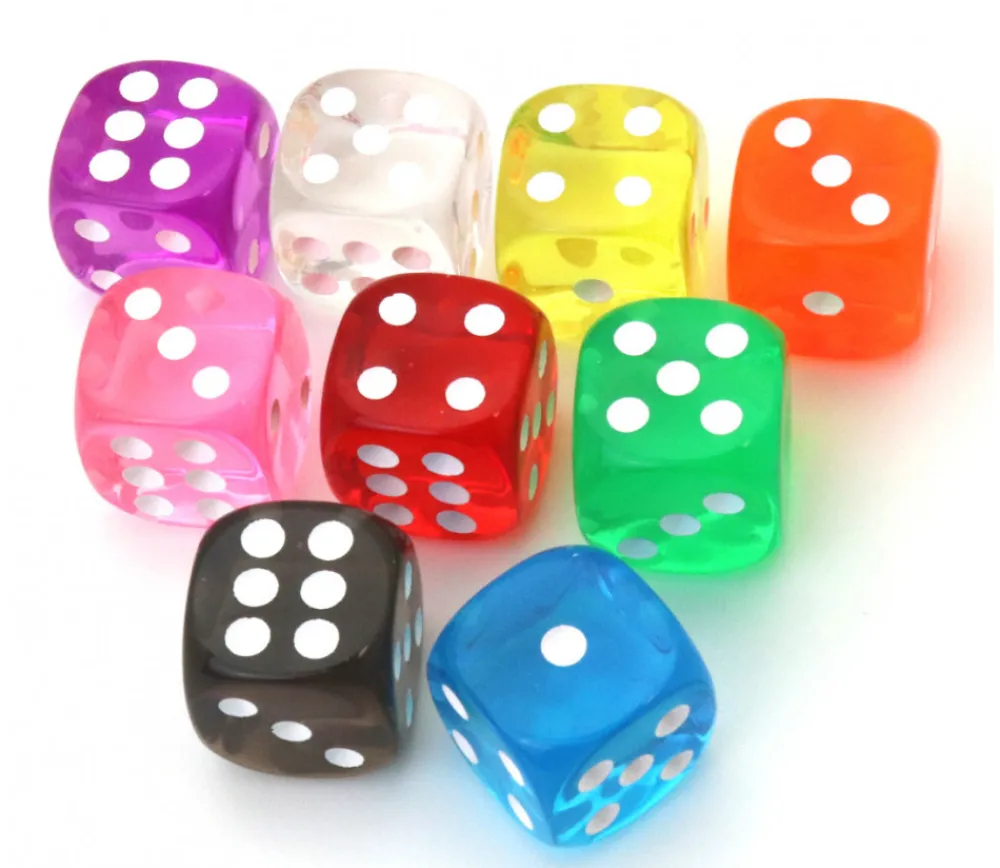 Tout Pour le Jeu Dé translucide BLEU 16 mm