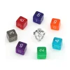 Tout Pour le Jeu Dé translucide chiffre acrylique 14 mm à l'unité (couleur au hasard)
