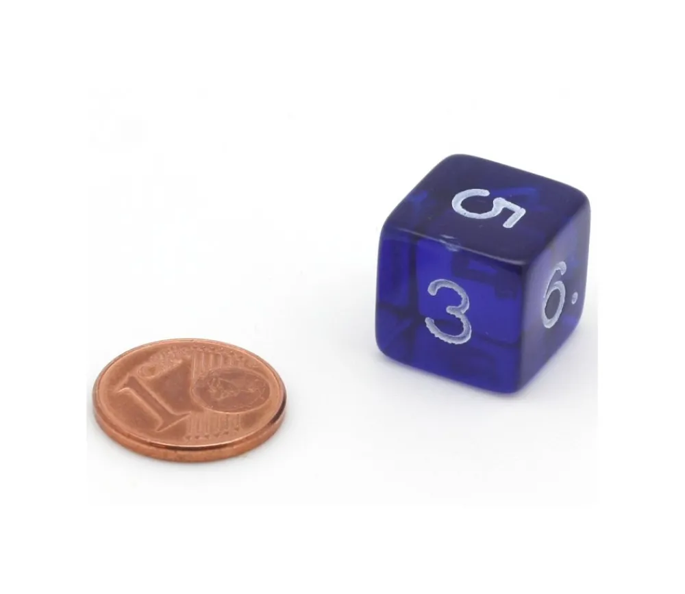Tout Pour le Jeu Dé translucide chiffre acrylique 14 mm à l'unité (couleur au hasard)