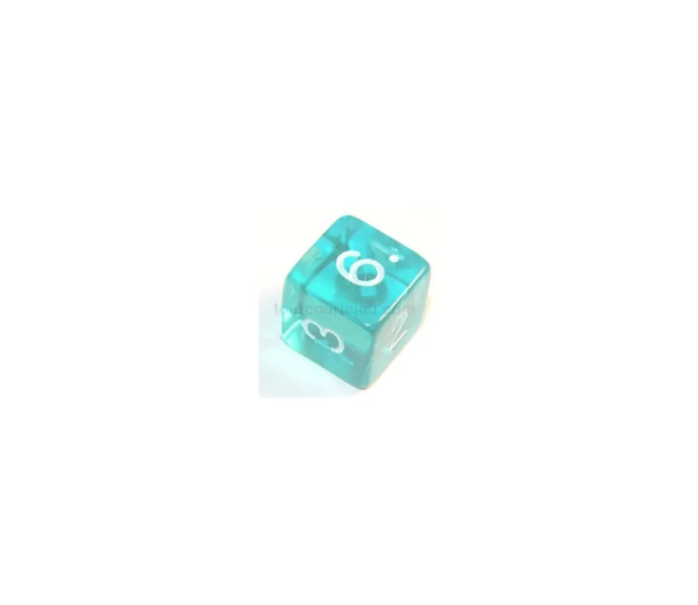 Tout Pour le Jeu Dé translucide chiffre acrylique 14 mm à l'unité (couleur au hasard)