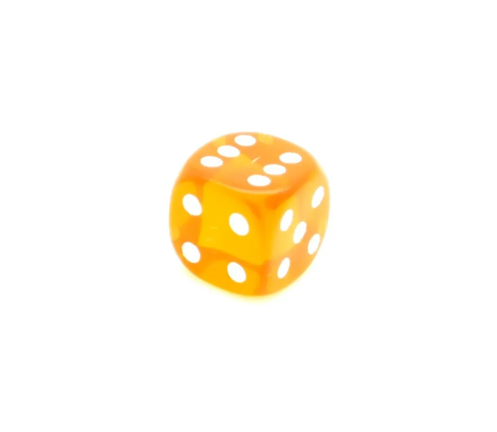 Tout Pour le Jeu Dé translucide ORANGE 16 mm
