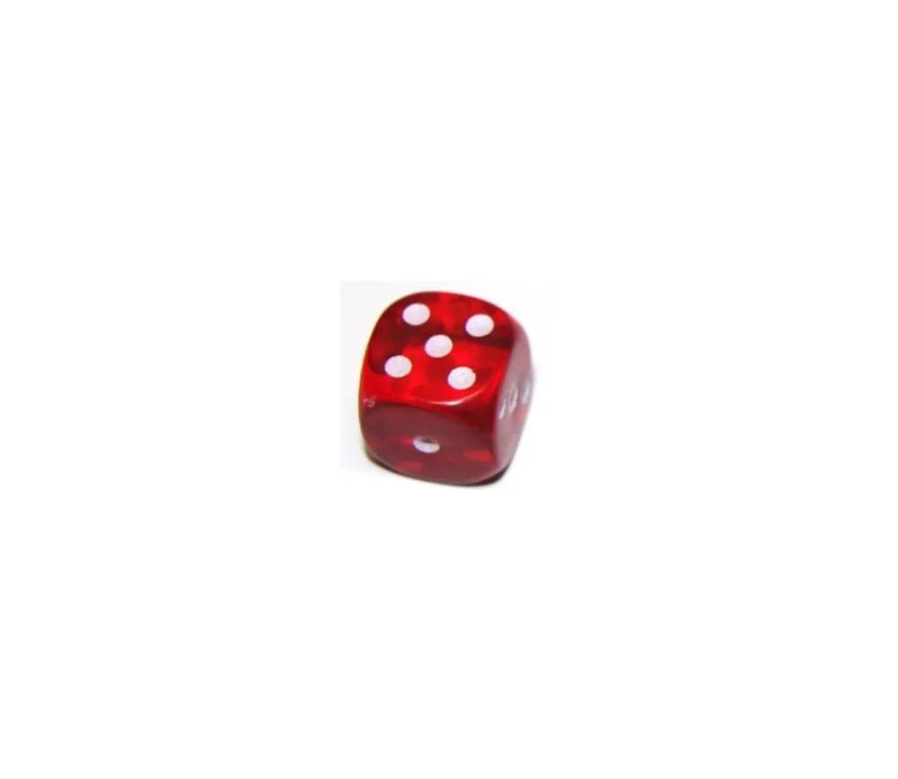 Tout Pour le Jeu Dé translucide ROUGE 16 mm
