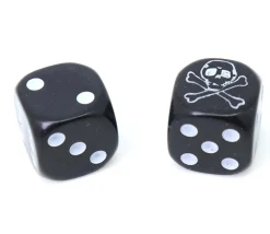 Tout Pour le Jeu Dé tête de mort Pirate 16 mm (couleur au hasard)