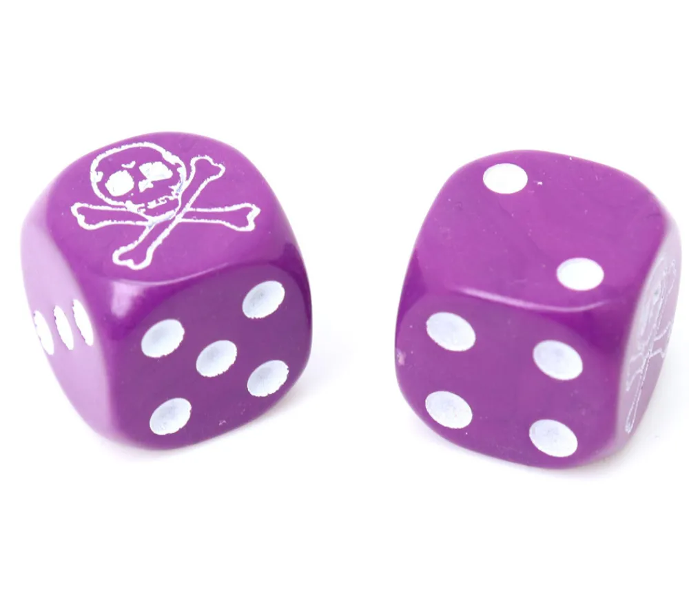 Tout Pour le Jeu Dé tête de mort Pirate 16 mm (couleur au hasard)
