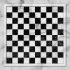 Tout Pour le Jeu Damier tapis de jeu Dames enroulable 50x50 cm (sans les pions)