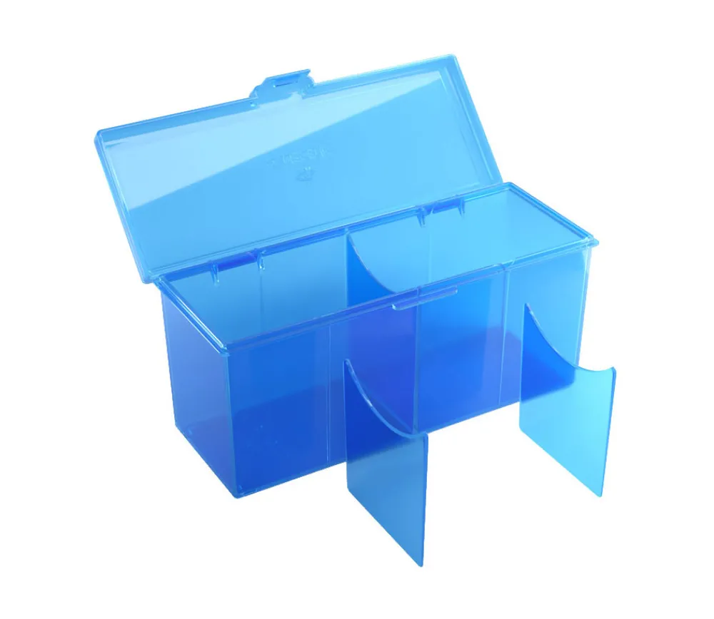 Tout Pour le Jeu Deck box +320 cartes Boite 4 compartiments bleu plastique 21.7 x 8.2 x 10 cm vide