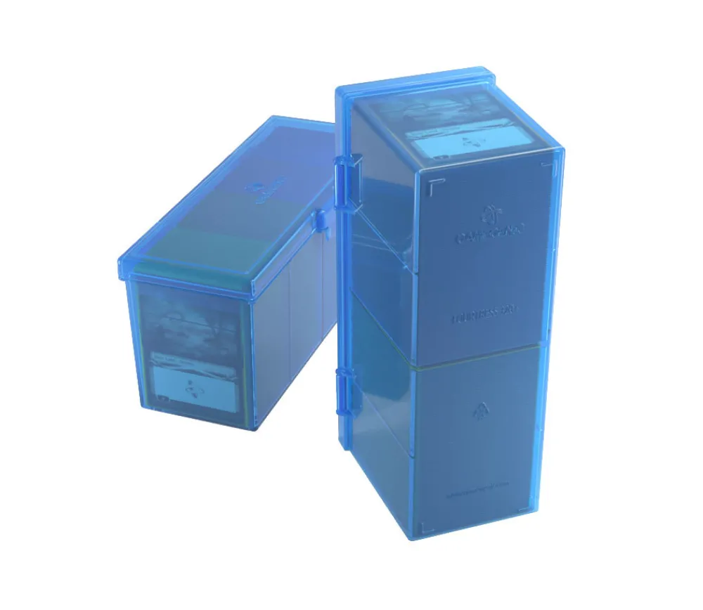 Tout Pour le Jeu Deck box +320 cartes Boite 4 compartiments bleu plastique 21.7 x 8.2 x 10 cm vide