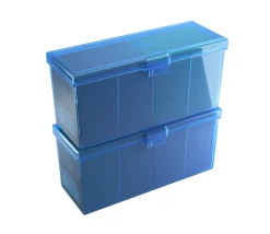 Tout Pour le Jeu Deck box +320 cartes Boite 4 compartiments bleu plastique 21.7 x 8.2 x 10 cm vide