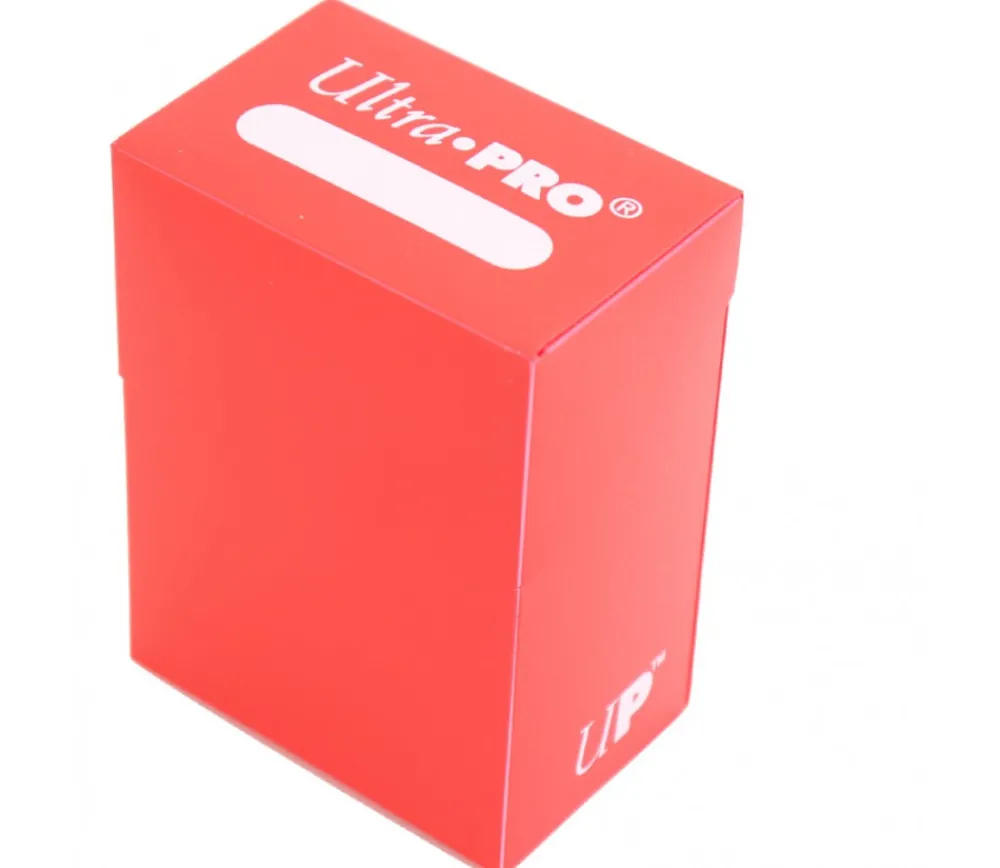 Tout Pour le Jeu Deck box ROUGE- Boite cartes de jeux - plastique 9.5 x 7 x 4.5 cm