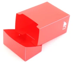 Tout Pour le Jeu Deck box ROUGE- Boite cartes de jeux - plastique 9.5 x 7 x 4.5 cm