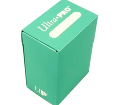 Tout Pour le Jeu Deck box vert Aqua - Boite cartes de jeux - plastique turquoise 9.5 x 7 x 4.5 cm