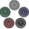 Tout Pour le Jeu Disques 5 éléments de 8.9 cm métal et liège